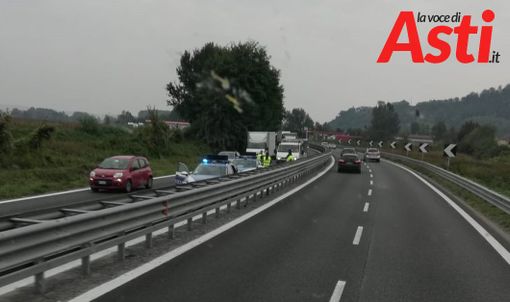 Incidente sulla A33. Tamponamento all'altezza di San Marzanotto. Un ferito
