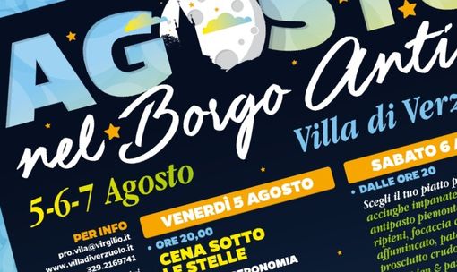 Dal 5 al 7 agosto tre belle serate di festa nel Borgo Antico di Villa di Verzuolo Dal 5 al 7 agosto tre belle serate di festa nel Borgo Antico di Villa di Verzuolo