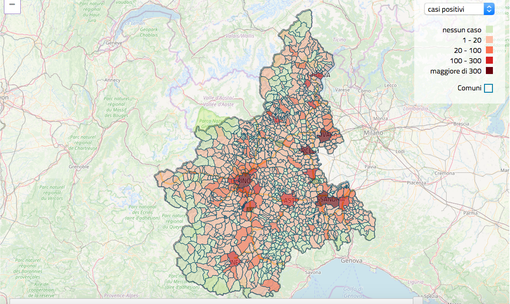 Coronavirus Piemonte: sul sito della Regione la mappa dei contagi, comune per comune Coronavirus Piemonte: sul sito della Regione la mappa dei contagi, comune per comune