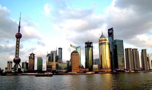 Lo skyline di Shangai