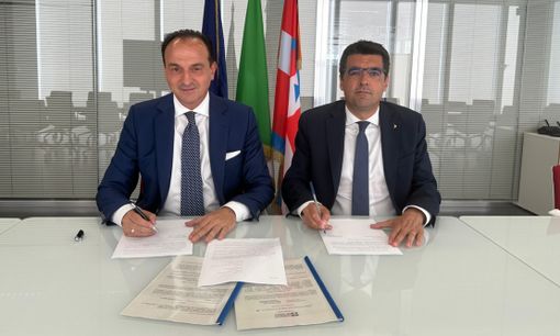 Il presidente Cirio con l'assessore Bussalino Il presidente Cirio con l'assessore Bussalino