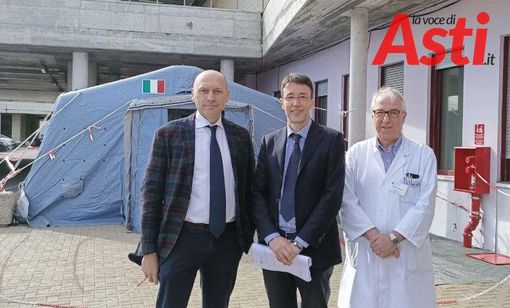Il dottor De Rosa, il commissario straordinario dott. Messori Ioli e il dott. Ghiselli