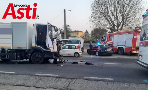 Immagini relative l'incidente avvenuto stamattina all'alba in frazione Palucco