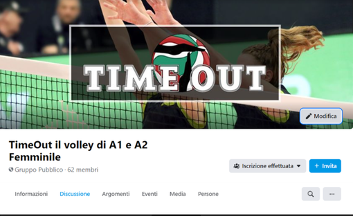 E’ nato “TimeOut il Volley di A1 e A2 Femminile”, il gruppo social per dare voce agli amanti della grande pallavolo femminile, iscriviti anche tu!