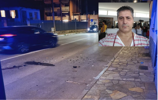 Il luogo dell'incidente con, nel riquadro, una immagine della vittima tratta dal suo profilo Facebook Il luogo dell'incidente con, nel riquadro, una immagine della vittima tratta dal suo profilo Facebook