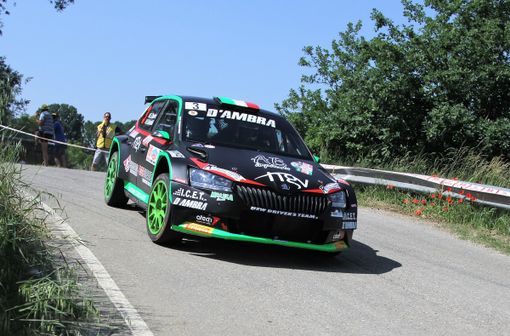 La Skoda Fabia Evo 2 di Chentre e Grimaldi (Foto di Roberto Morello)