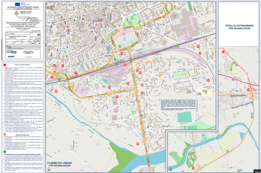 La mappa della viabilità alternativa (versione in alta definizione in pdf allegata all'articolo)