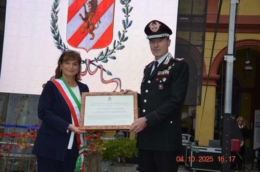 Carla Luigina Scarrone e il generale Andrea Paterna