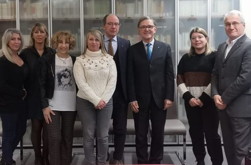 I rappresentanti del Rotary e del mondo della scuola alla presentazione di “Medicina I rappresentanti del Rotary e del mondo della scuola alla presentazione di “Medicina