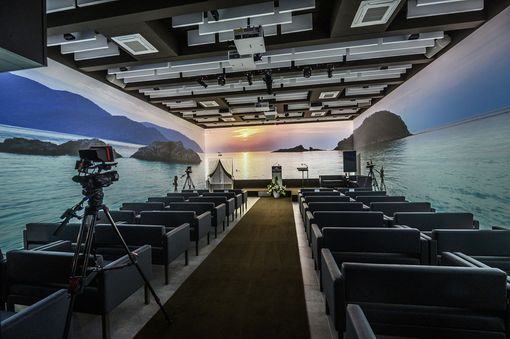 Giubileo, l’ultimo saluto si ora si celebra  nella Sala Multimediale del Commiato Giubileo, l’ultimo saluto si ora si celebra  nella Sala Multimediale del Commiato