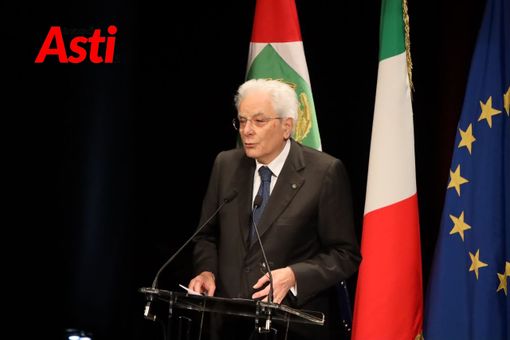 Il presidente Mattarella al Teatro Alfieri di Asti