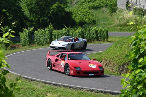 Passerà anche nell'Astigiano la 42esima rievocazione storica 1000 miglia 2024 - Ferrari Tribute