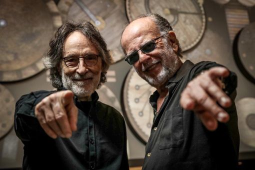 Franz Di Cioccio e Patrick Djivas, leader della PFM ritratti da Orazio Truglio