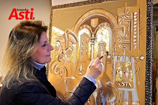 Marisa Garramone nel suo atelier (Merphefoto)
