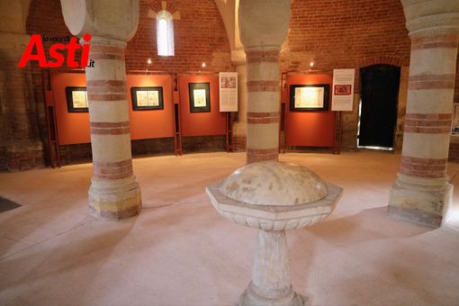 Immagini delle opere in mostra al Battistero