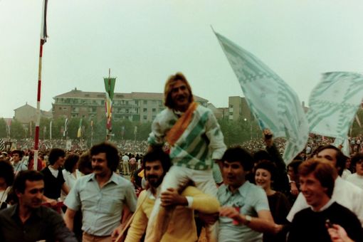 Ranato Magari dopo la vittoria per Montechiaro Ranato Magari dopo la vittoria per Montechiaro