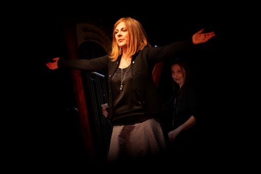 Marina Massironi in scena il 29 marzo (Ph. Mazza)