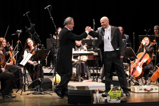 Raffaello Tullo e il maestro Pasini Raffaello Tullo e il maestro Pasini