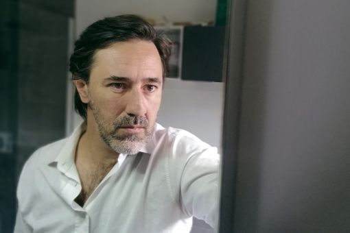 Fabrizio Odetto, autore del libro e presente alla manifestazione con la sua interpretazione
