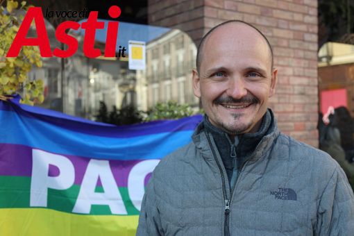 Alessandro Porro ritratto da Merfephoto - Efrem Zanchettin a margine del presidio. A fine articolo altre immagini della manifestazione