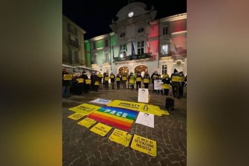Un'immagine della manifestazione astigiana di lunedì - Ph. Efrem Zanchettin