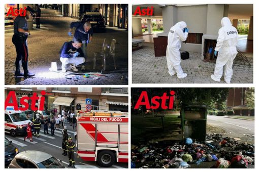 Collage fotografico di gravi fatti di cronaca avvenuti ad Asti Collage fotografico di gravi fatti di cronaca avvenuti ad Asti