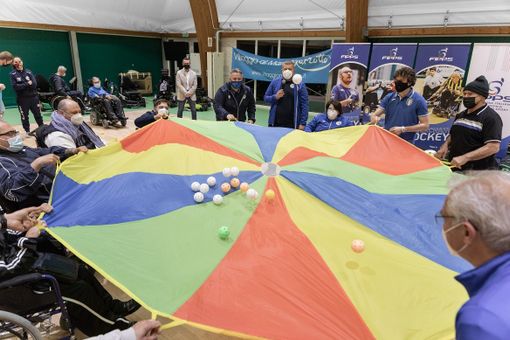 Un gruppo di giocatori FIPPS immortalati durante un evento a Jesolo