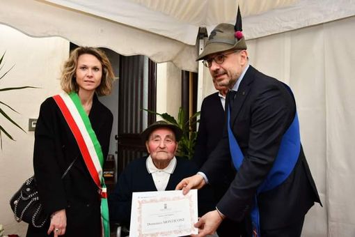 Domenico Monticone con il sindaco di Asti e presidente della Provincia Maurizio Rasero e la vice sindaco di Asti Stefania Morra