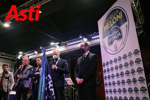 In questa e nelle immagini a fine articolo diversi momenti della presentazione della lista di Fratelli d'Italia - Tutte le foto sono state realizzate da Merfephoto - Efrem Zanchettin