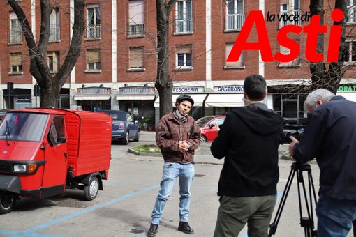 Alessandro Minnella con giornalista e operatore di Euronews Alessandro Minnella con giornalista e operatore di Euronews