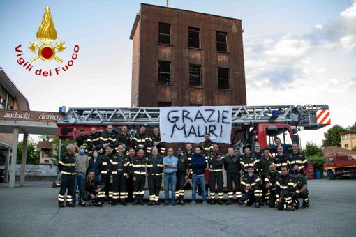 Il caloroso saluto dei colleghi