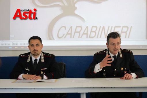 Nella foto, da sinistra, il tenente Armando Laviola (comandante del Nucleo Investigativo) e il colonnello Vittorio Balbo (comandante Reparto Operativo) - Galleria fotografica Merfephoto Nella foto, da sinistra, il tenente Armando Laviola (comandante del Nucleo Investigativo) e il colonnello Vittorio Balbo (comandante Reparto Operativo) - Galleria fotografica Merfephoto