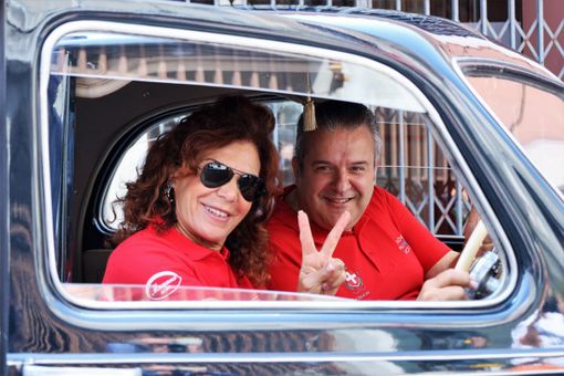 L'assessore Origlia e la pilota Prisca Taruffi L'assessore Origlia e la pilota Prisca Taruffi