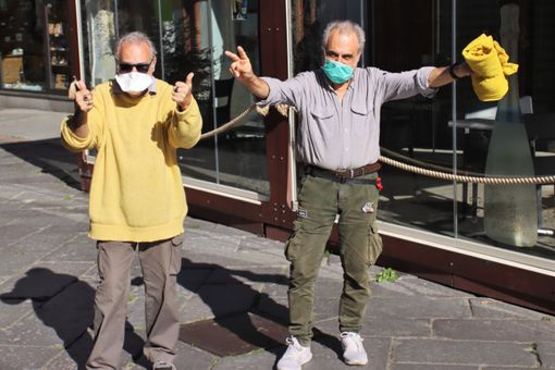 I gemelli Bugnano in una foto del 3 maggio 2020. Ph Merfephoto