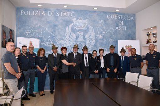 Ricevuta in Questura una delegazione della sezione astigiana dell’ Associazione Nazionale Alpini