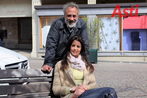 I conduttori ad Asti per le riprese I conduttori ad Asti per le riprese