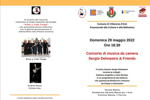 Alla Fondazione Spinola Banna, un concerto per aiutare la Chiesa di San Martino di Villanova d'Asti Alla Fondazione Spinola Banna, un concerto per aiutare la Chiesa di San Martino di Villanova d'Asti
