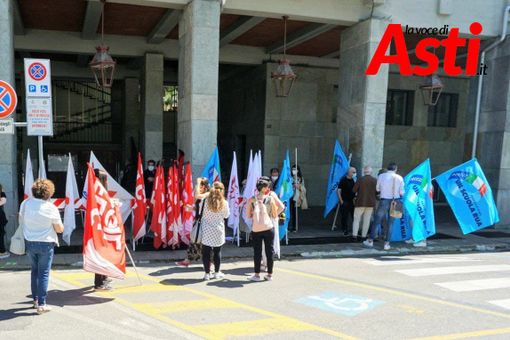 Alcune immagini del presidio sindacale (Ph. Efrem Zanchettin - MerfePhoto)