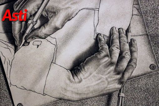 Il mondo incantato di Escher affascina Asti anche a Natale Il mondo incantato di Escher affascina Asti anche a Natale