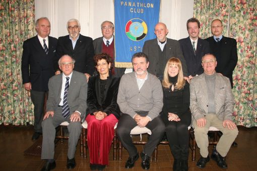 Il Consiglio Direttivo uscente del Panathlon Club di Asti