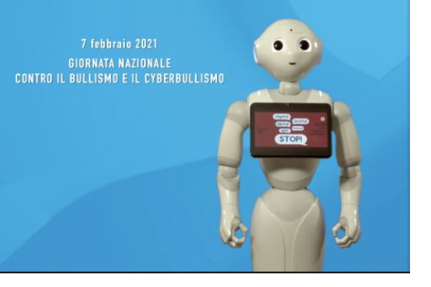 Giornata nazionale contro il bullismo e cyberbullismo. Il robot Pepper illustra il passaporto per Essere Umani