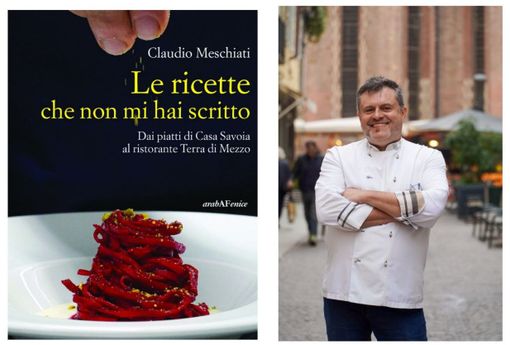 La copertina del libro di Claudio Meschiati, ritratto nell'immagine di destra La copertina del libro di Claudio Meschiati, ritratto nell'immagine di destra