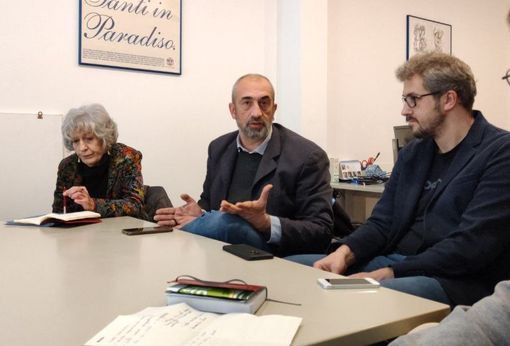 Un momento della conferenza stampa di questo pomeriggio Un momento della conferenza stampa di questo pomeriggio