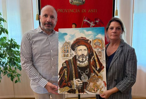 Il sindaco con Marisa Garramone