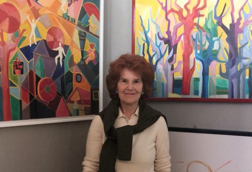 Enrica Maravalle e i suoi quadri Enrica Maravalle e i suoi quadri