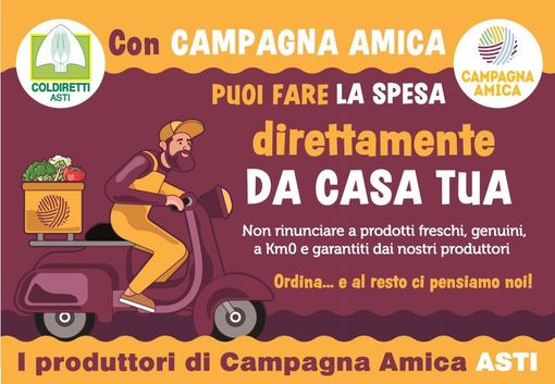 Con “Campagna Amica” di Coldiretti, i prodotti del territorio arrivano direttamente a domicilio