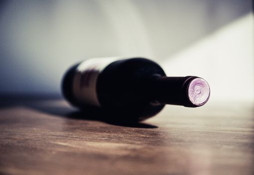 Bottiglia di vino rosso