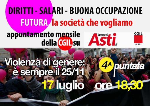 Violenza di genere, non solo il 25 novembre: torna &quot;Futura&quot; in diretta streaming su La voce di Asti e affronta diritti e tutele
