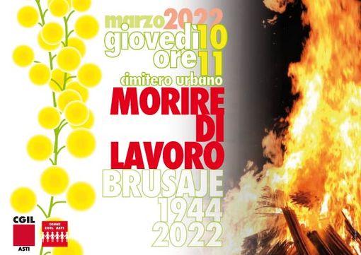Si rinnoverà l’omaggio delle Donne CGIL alle 'Brusaje' Si rinnoverà l’omaggio delle Donne CGIL alle 'Brusaje'