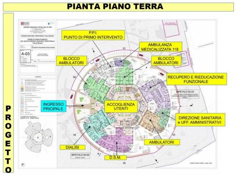 Planimetrie ospedale Valle Belbo